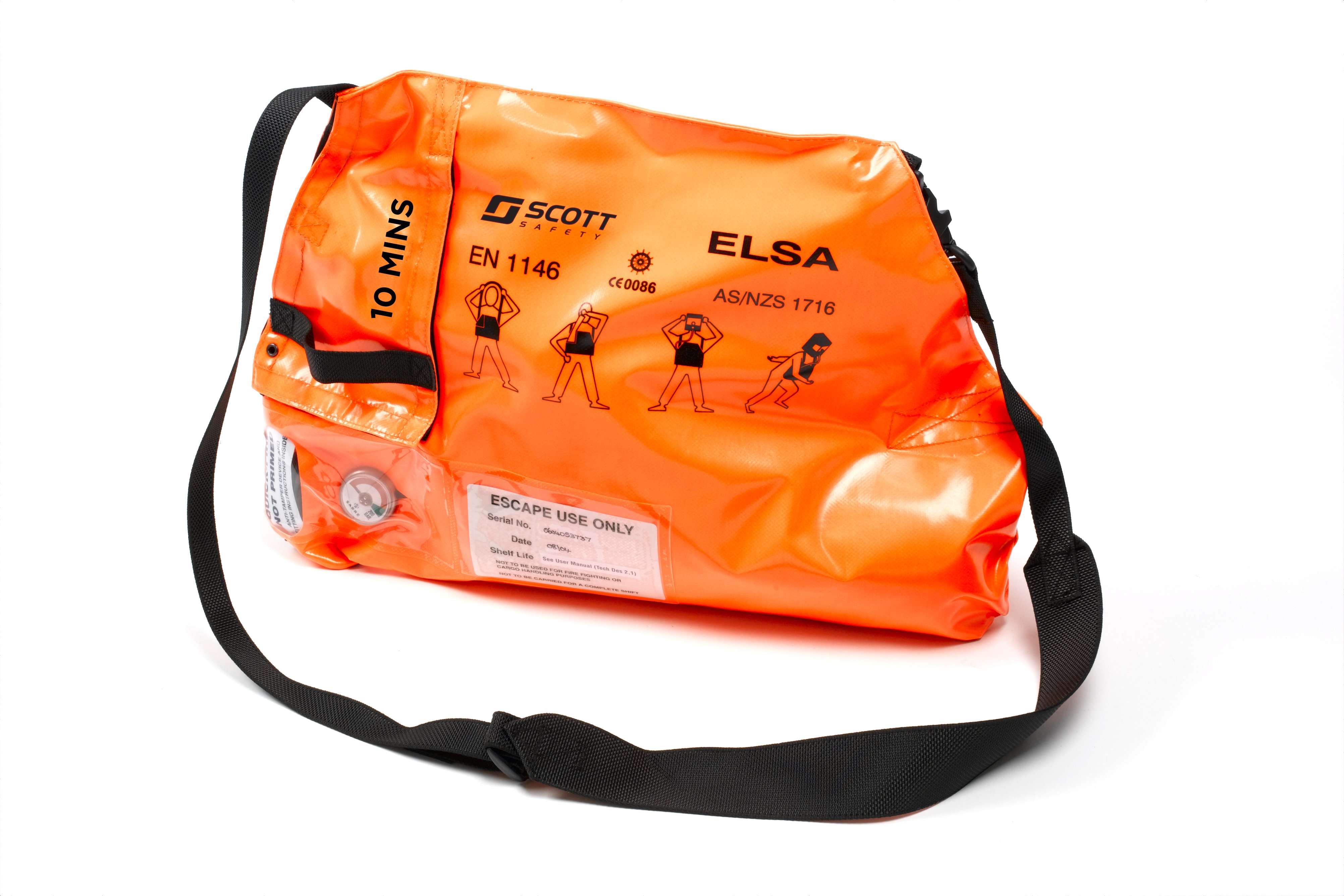 3M Scott ELSA 緊急生命支持裝置 2009419，15 分鐘，標準袋，空袋